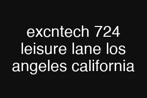 excntech 724 leisure lane los angeles california